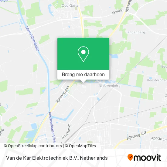 Van de Kar Elektrotechniek B.V. kaart