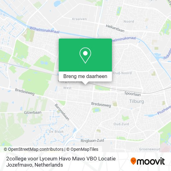 2college voor Lyceum Havo Mavo VBO Locatie Jozefmavo kaart