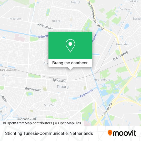 Stichting Tunesië-Communicatie kaart