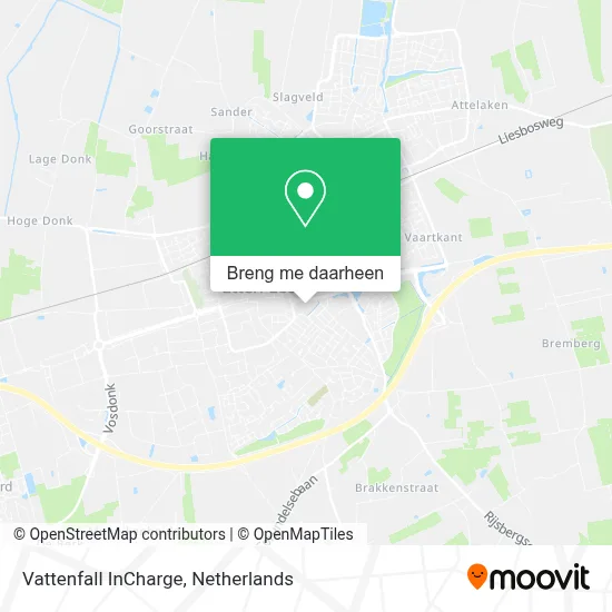 Vattenfall InCharge kaart