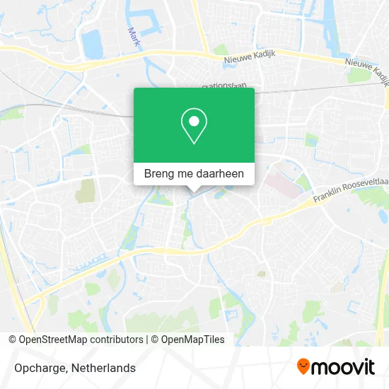 Opcharge kaart