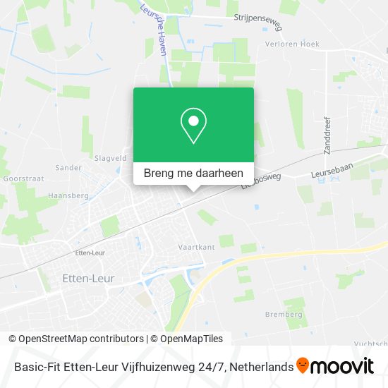 Basic-Fit Etten-Leur Vijfhuizenweg 24 / 7 kaart