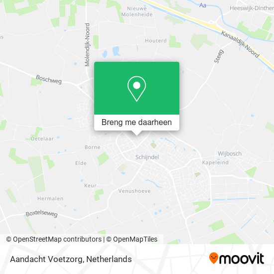 Aandacht Voetzorg kaart