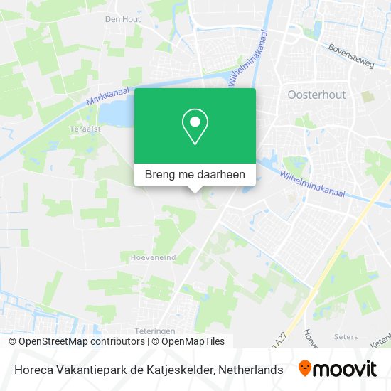 Horeca Vakantiepark de Katjeskelder kaart