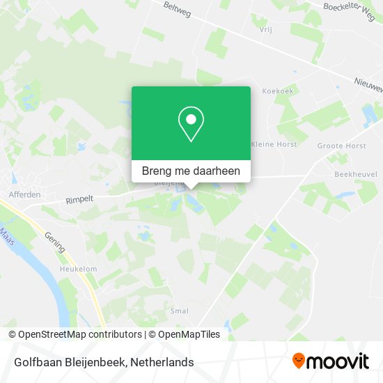 Golfbaan Bleijenbeek kaart