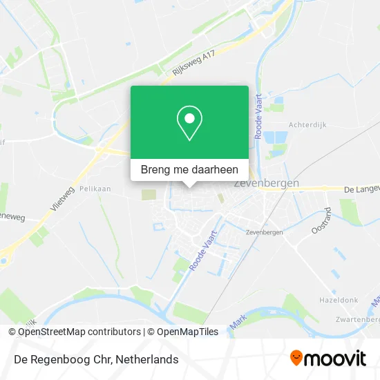 De Regenboog Chr kaart