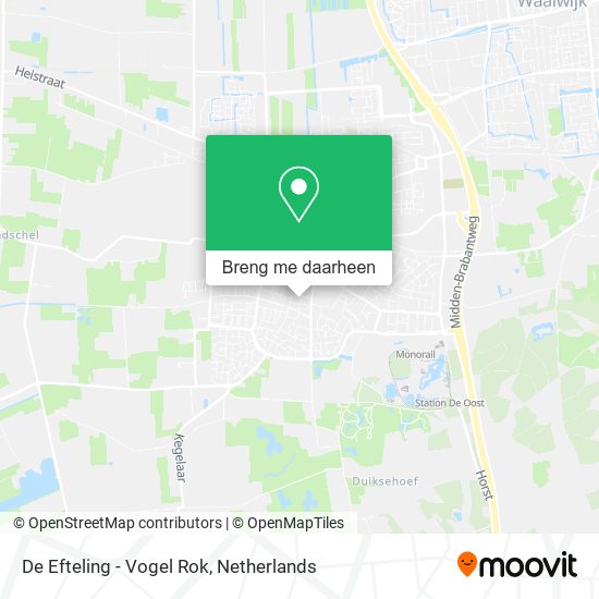 De Efteling - Vogel Rok kaart