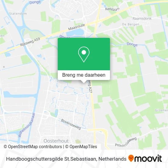 Handboogschuttersgilde St.Sebastiaan kaart