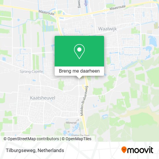 Tilburgseweg kaart