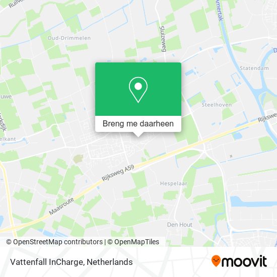 Vattenfall InCharge kaart