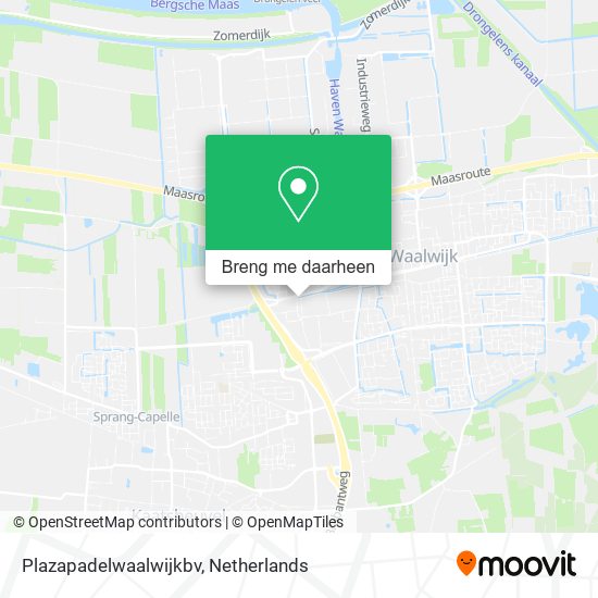 Plazapadelwaalwijkbv kaart