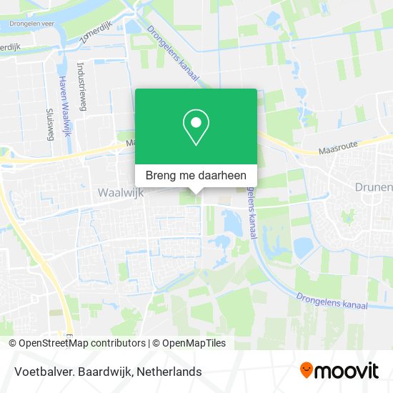 Voetbalver. Baardwijk kaart