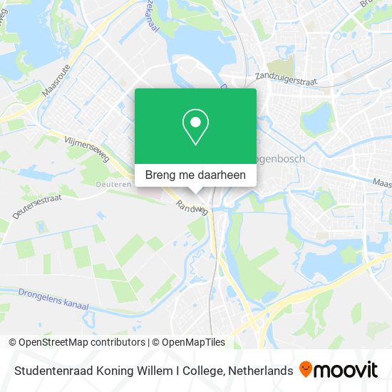 Studentenraad Koning Willem I College kaart