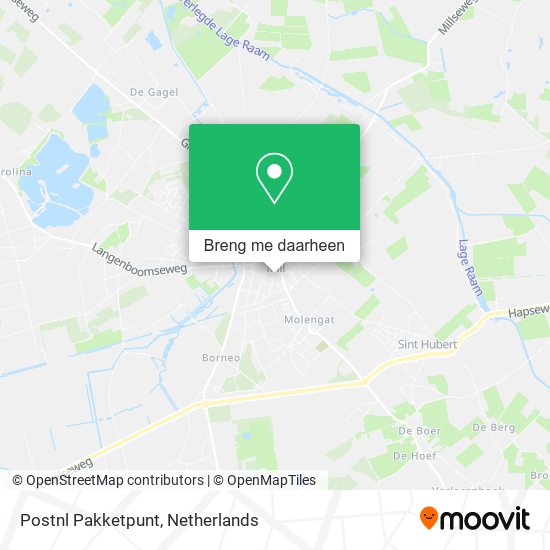 Postnl Pakketpunt kaart