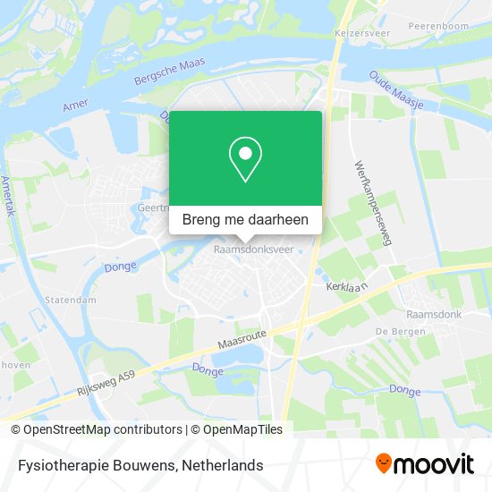 Fysiotherapie Bouwens kaart