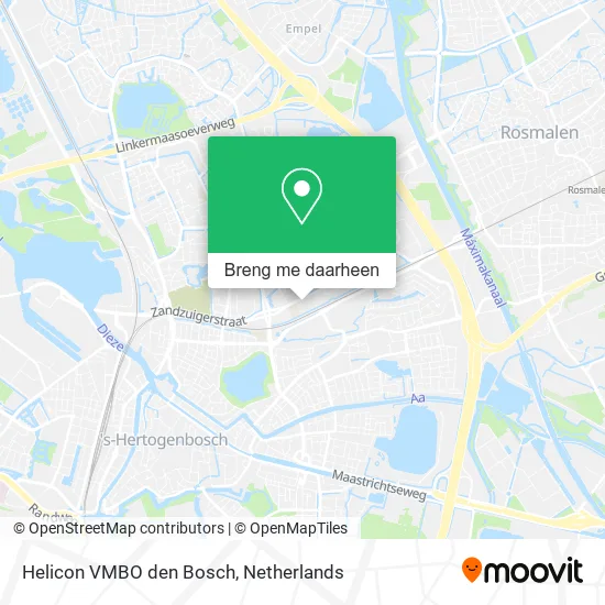 Helicon VMBO den Bosch kaart