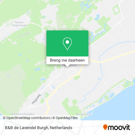 B&B de Lavendel Burgh kaart