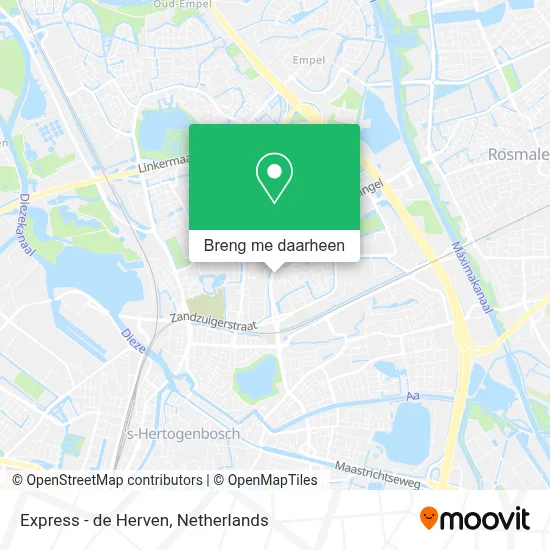 Express - de Herven kaart