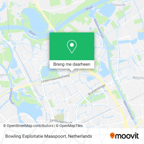 Bowling Exploitatie Maaspoort kaart