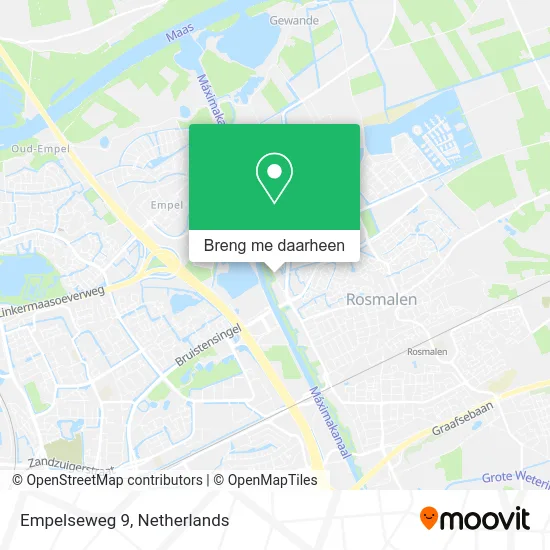 Empelseweg 9 kaart