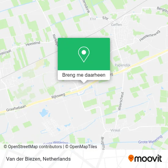 Van der Biezen kaart
