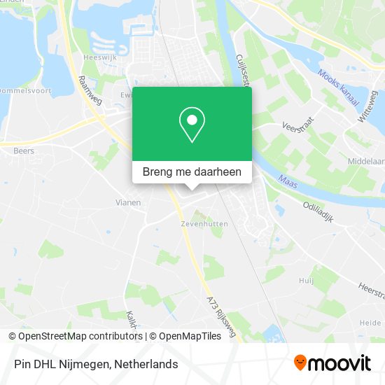 Pin DHL Nijmegen kaart