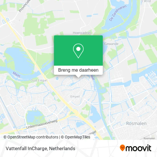 Vattenfall InCharge kaart