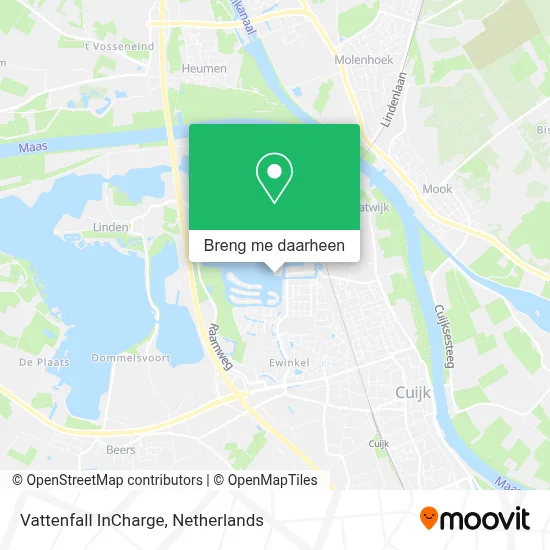 Vattenfall InCharge kaart