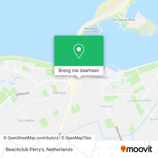 Beachclub Perry's kaart