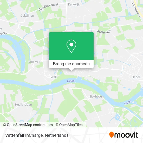 Vattenfall InCharge kaart