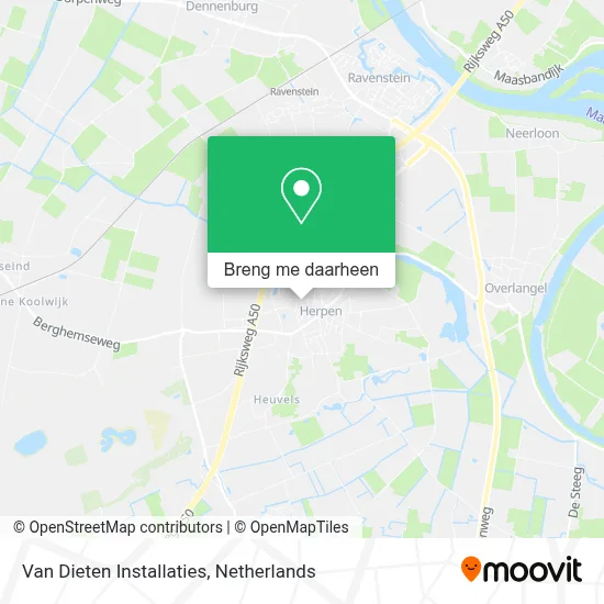 Van Dieten Installaties kaart