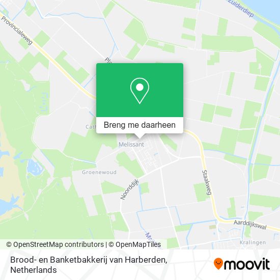 Brood- en Banketbakkerij van Harberden kaart