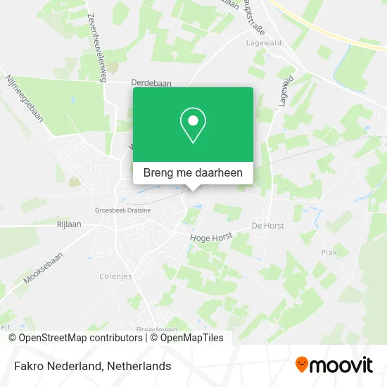 Fakro Nederland kaart