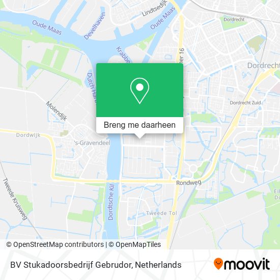 BV Stukadoorsbedrijf Gebrudor kaart