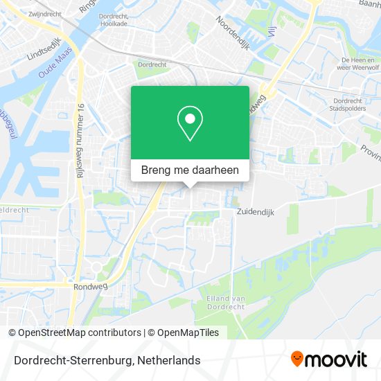 Dordrecht-Sterrenburg kaart