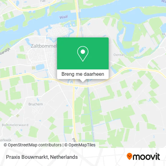 Praxis Bouwmarkt kaart