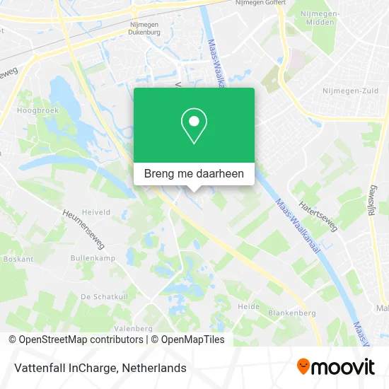Vattenfall InCharge kaart