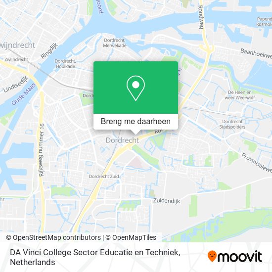 DA Vinci College Sector Educatie en Techniek kaart