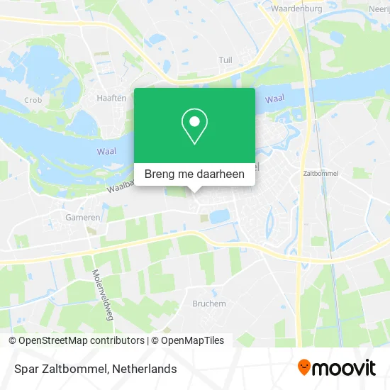 Spar Zaltbommel kaart