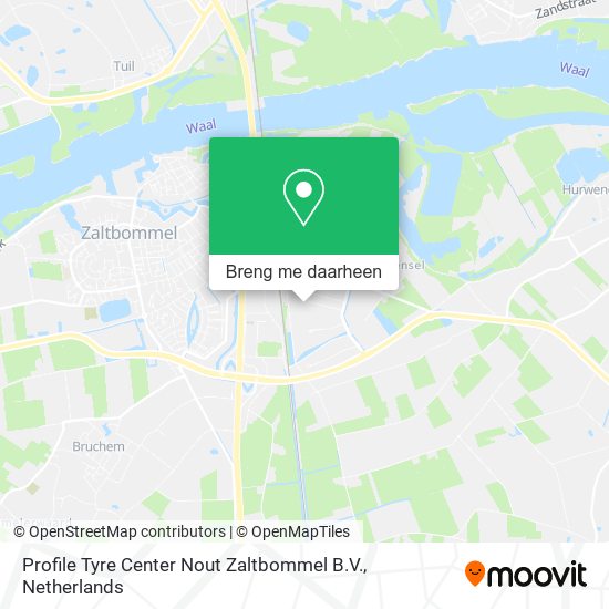 Profile Tyre Center Nout Zaltbommel B.V. kaart