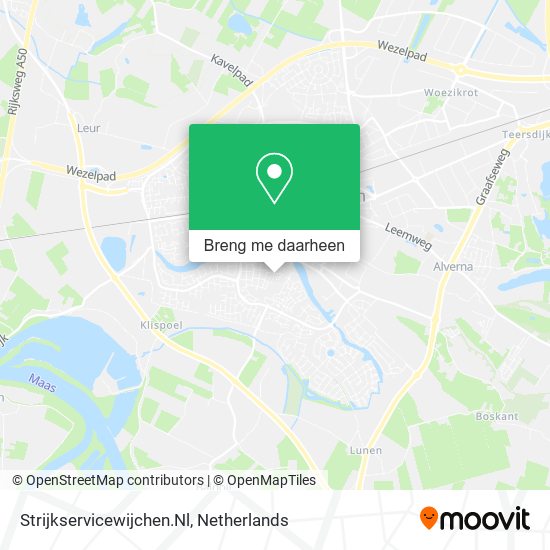 Strijkservicewijchen.Nl kaart