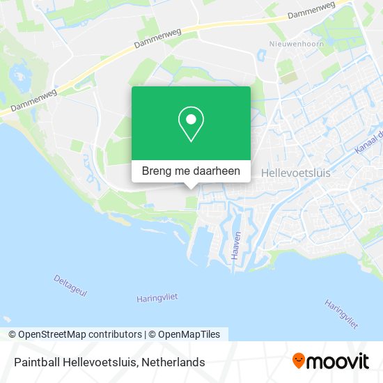 Paintball Hellevoetsluis kaart