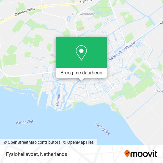 Fysiohellevoet kaart