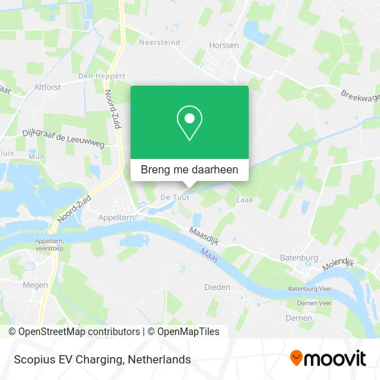 Scopius EV Charging kaart