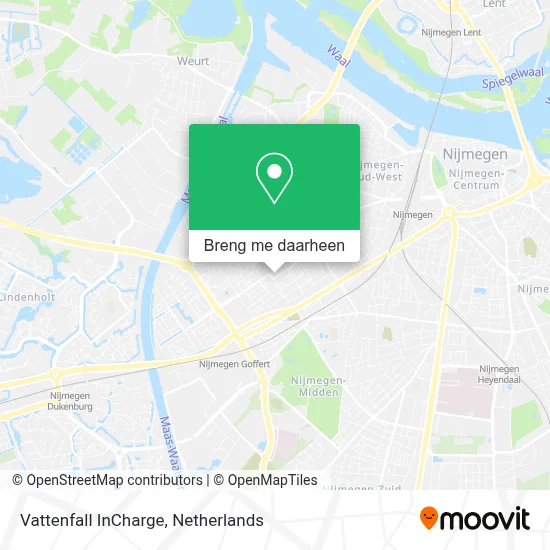 Vattenfall InCharge kaart