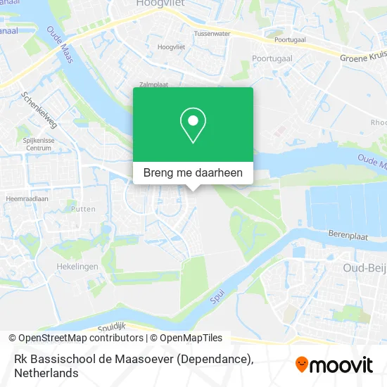 Rk Bassischool de Maasoever (Dependance) kaart