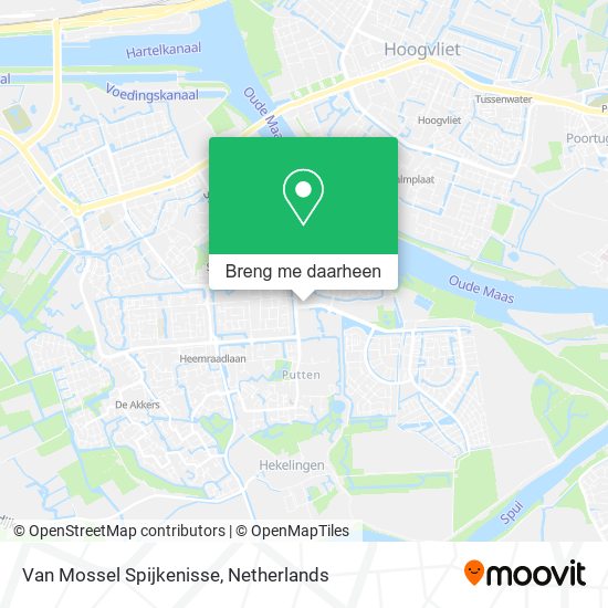 Van Mossel Spijkenisse kaart