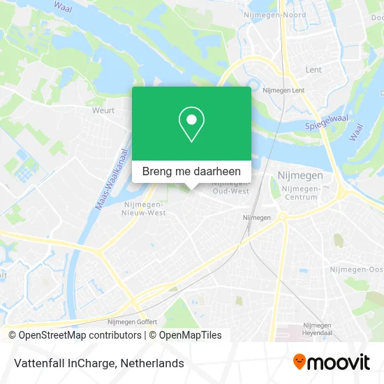 Vattenfall InCharge kaart