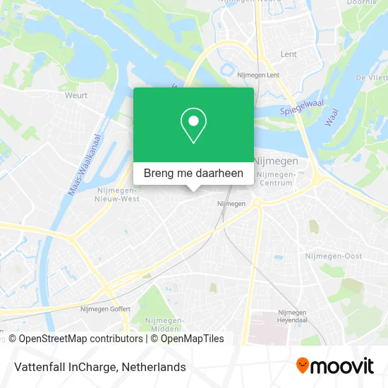 Vattenfall InCharge kaart