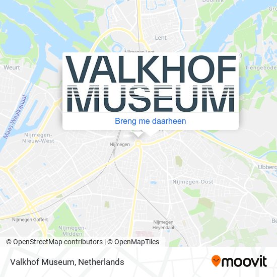 Valkhof Museum kaart